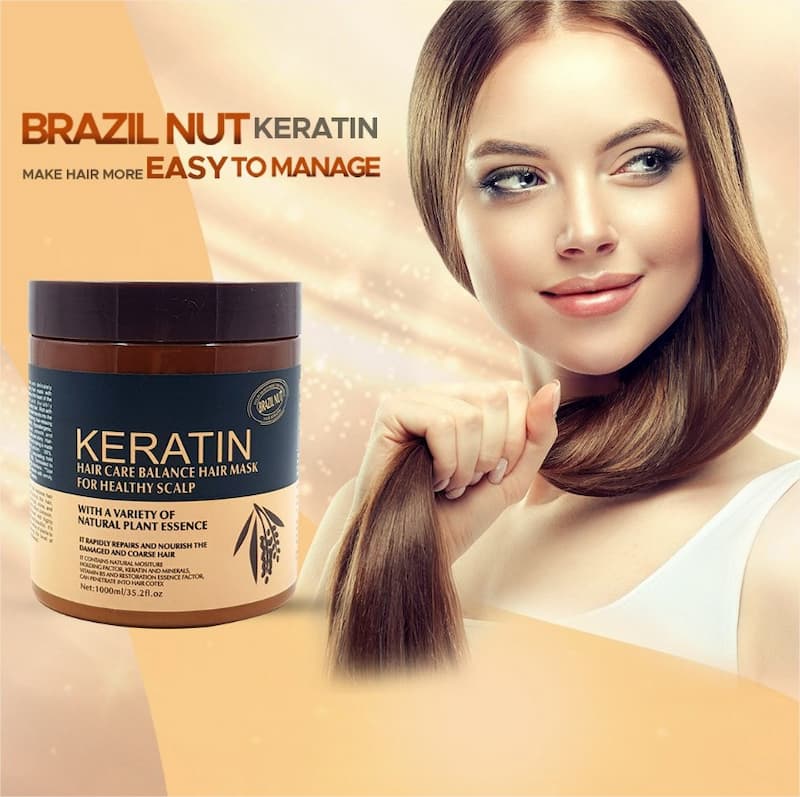 Bundle of 2 Keratin Hair Care Mask For Healthy Scalp Hair Treatment
