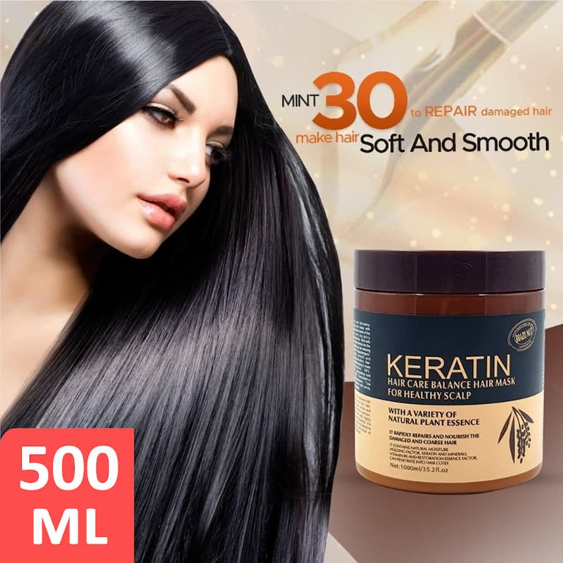 Bundle of 2 Keratin Hair Care Mask For Healthy Scalp Hair Treatment